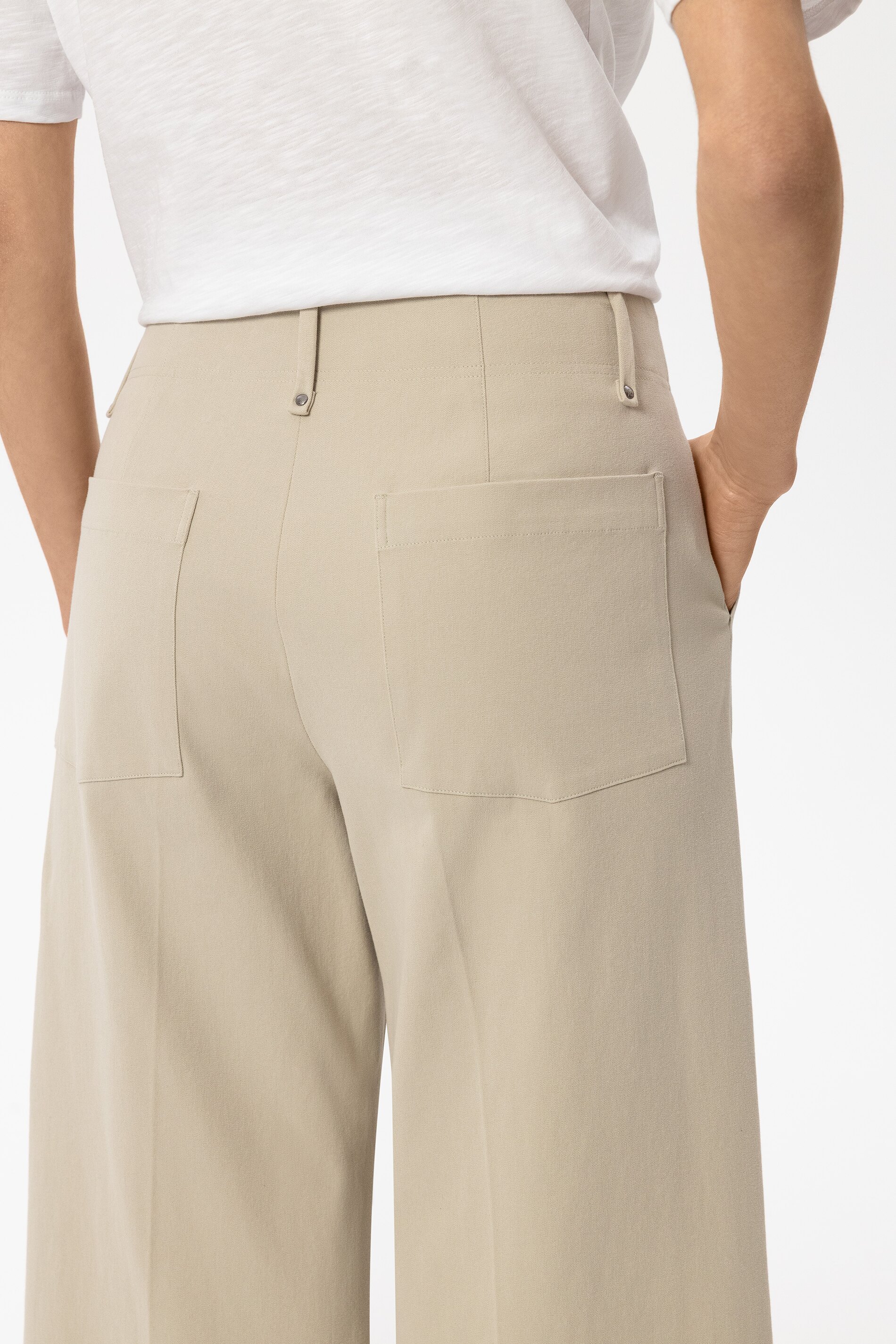 Baumwoll Wideleg Pants