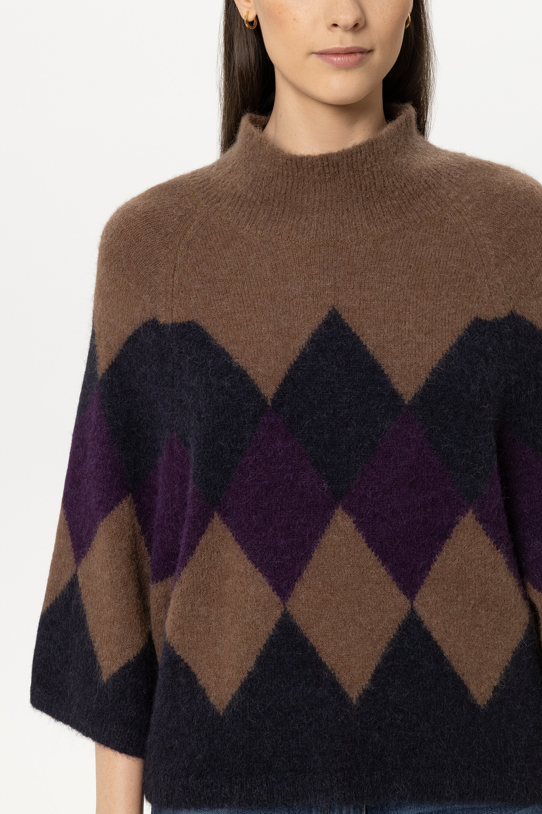 Cape Pullover mit Muster