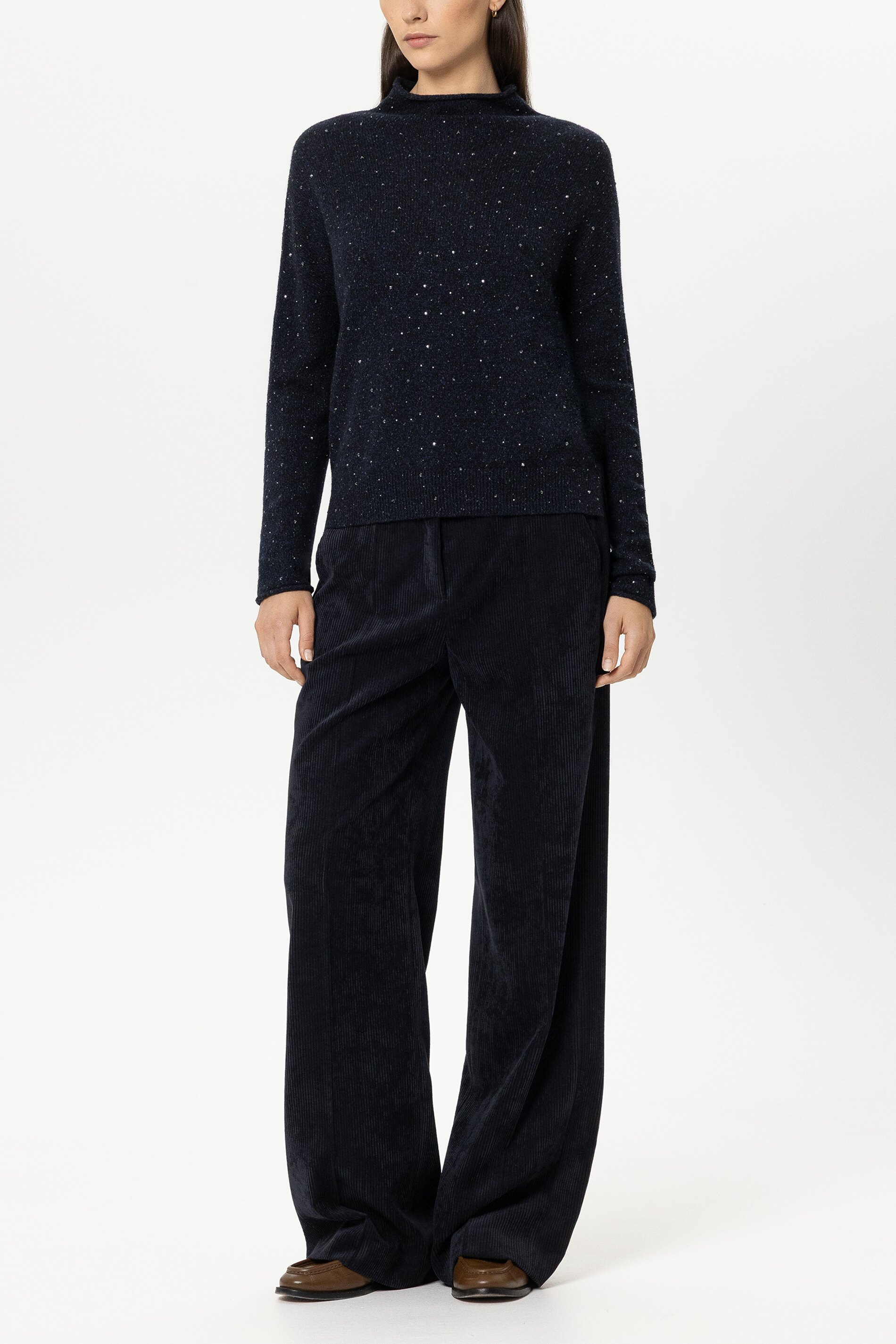 Turtleneck mit Schmucksteinen