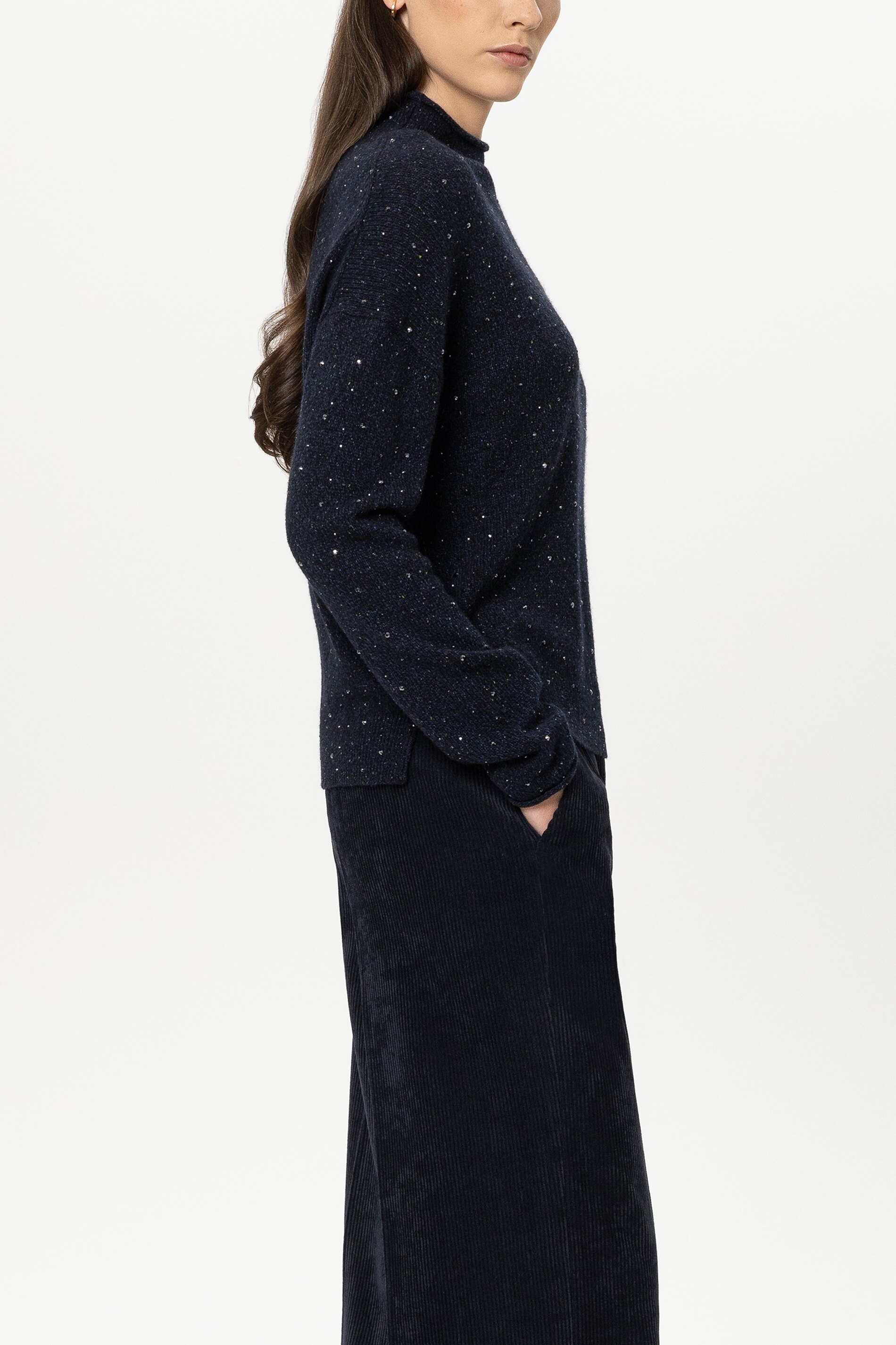 Turtleneck mit Schmucksteinen