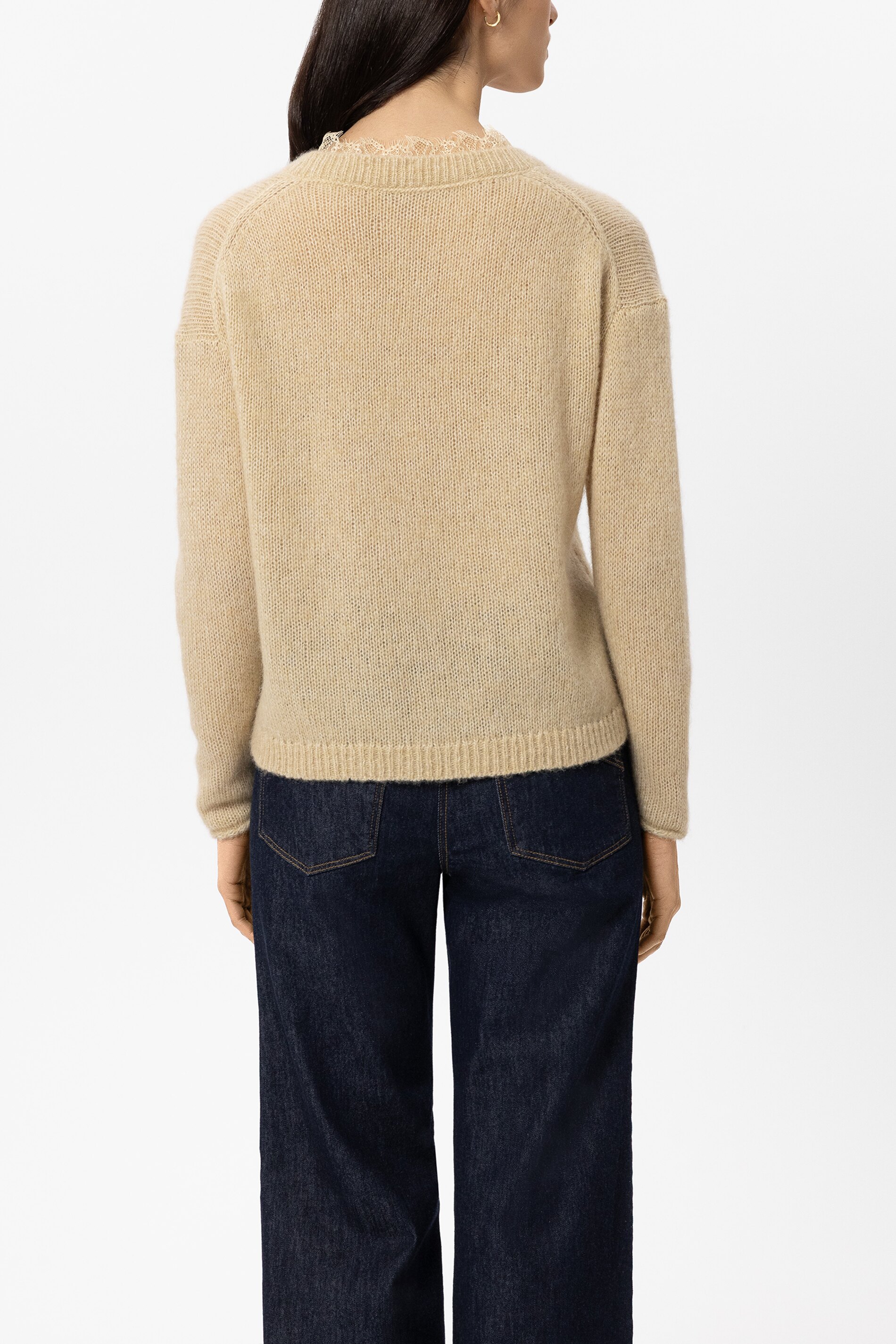 V Pullover aus Alpaka Mix