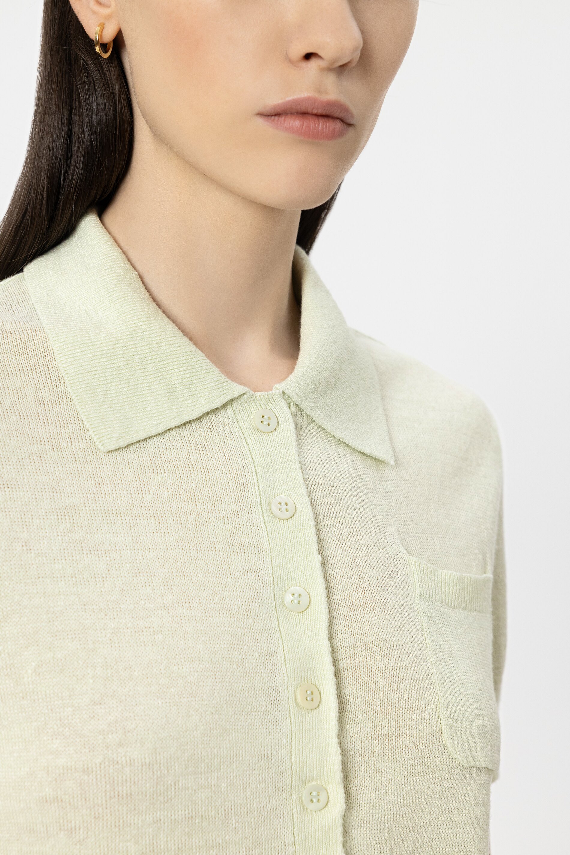 Leinen Polo